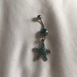 NEVER WORN Starfish belly button ring